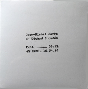 Jean-Michel Jarre & E.S. Exit Record Store Day RSD 2016 front cover image picture