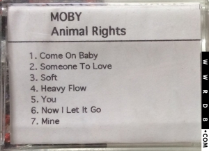 Moby Animal Rights United Kingdom DAT STUMM 150 product image photo cover